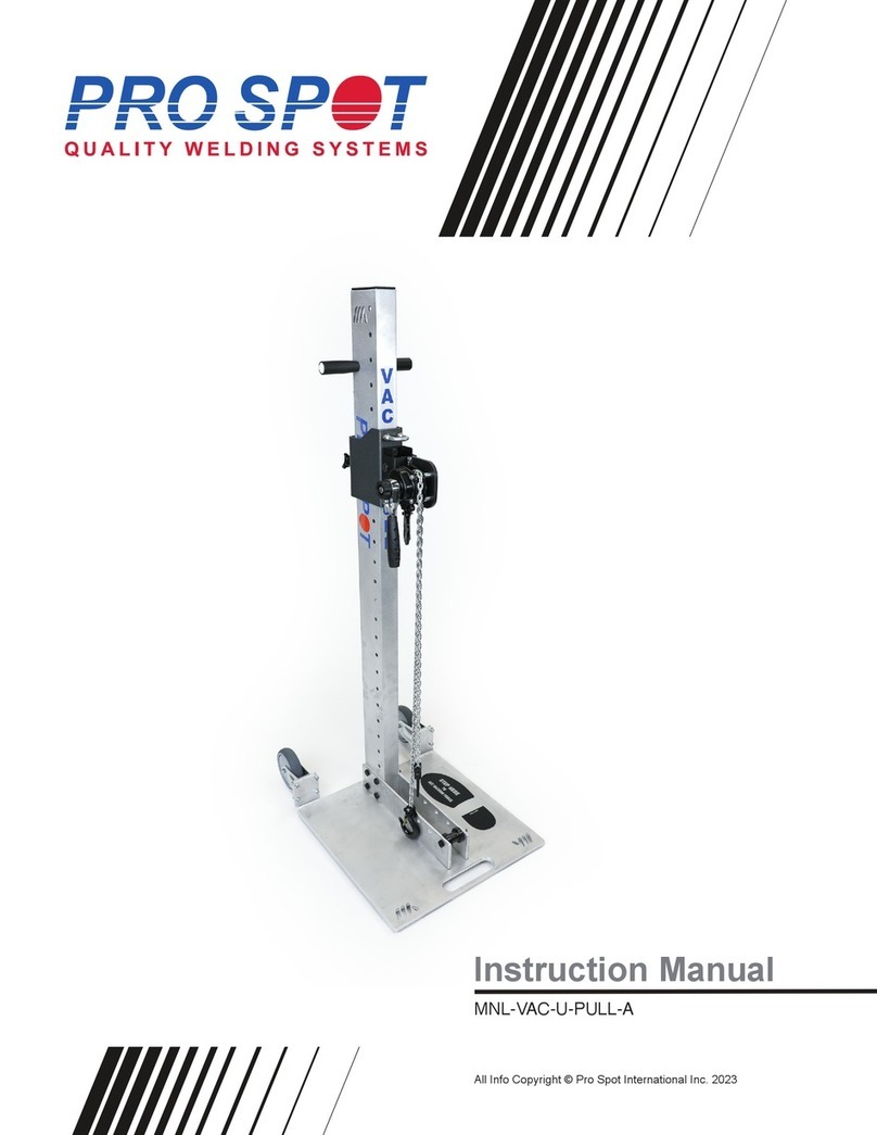 Pro Spot VAC-U-PULL Manual de usuario Pro Spot VAC-U-PULL Manual de usuario