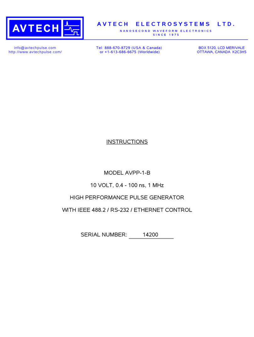 Avtech AVPP-1-B Manual de usuario