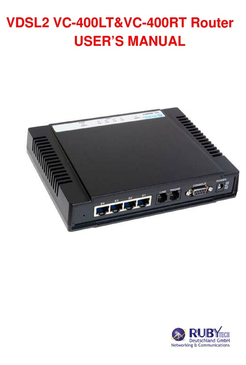 Ruby Tech VDSL2 VC-400LT Manual de usuario