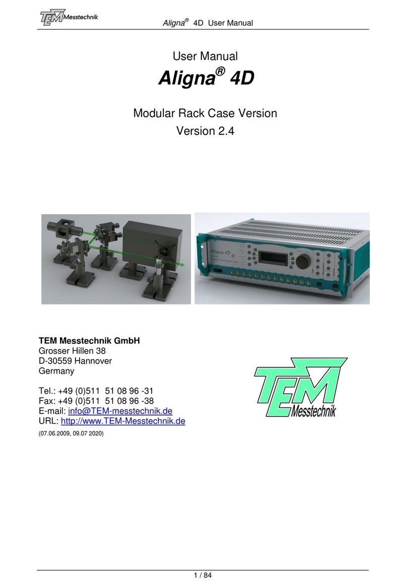 TEM Aligna 4D Manual de usuario TEM Aligna 4D Manual de usuario