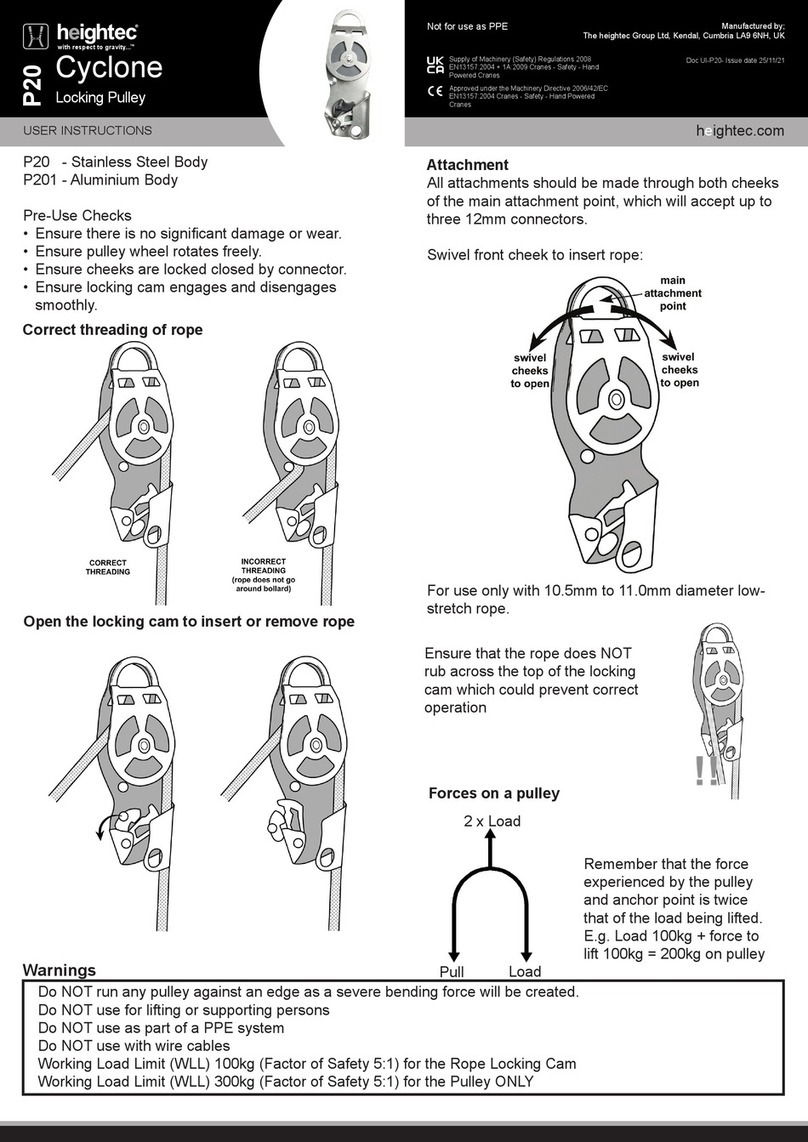 heightec Cyclone P20 Manual de usuario