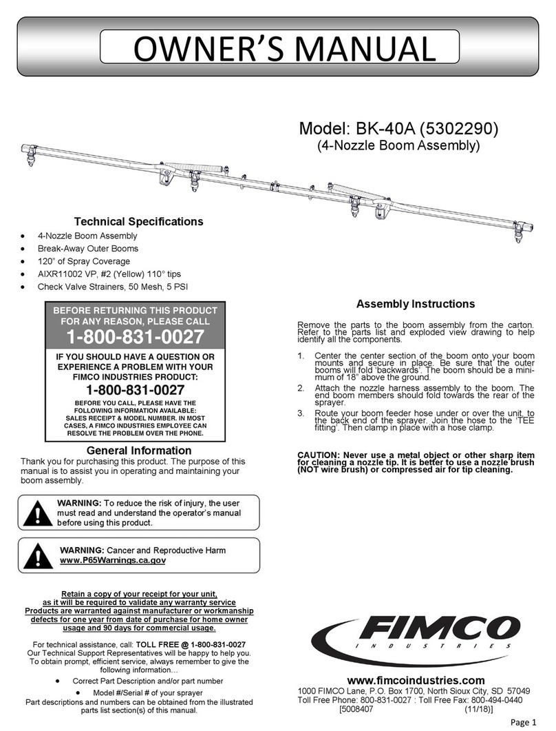 Fimco BK-40A Manual de usuario