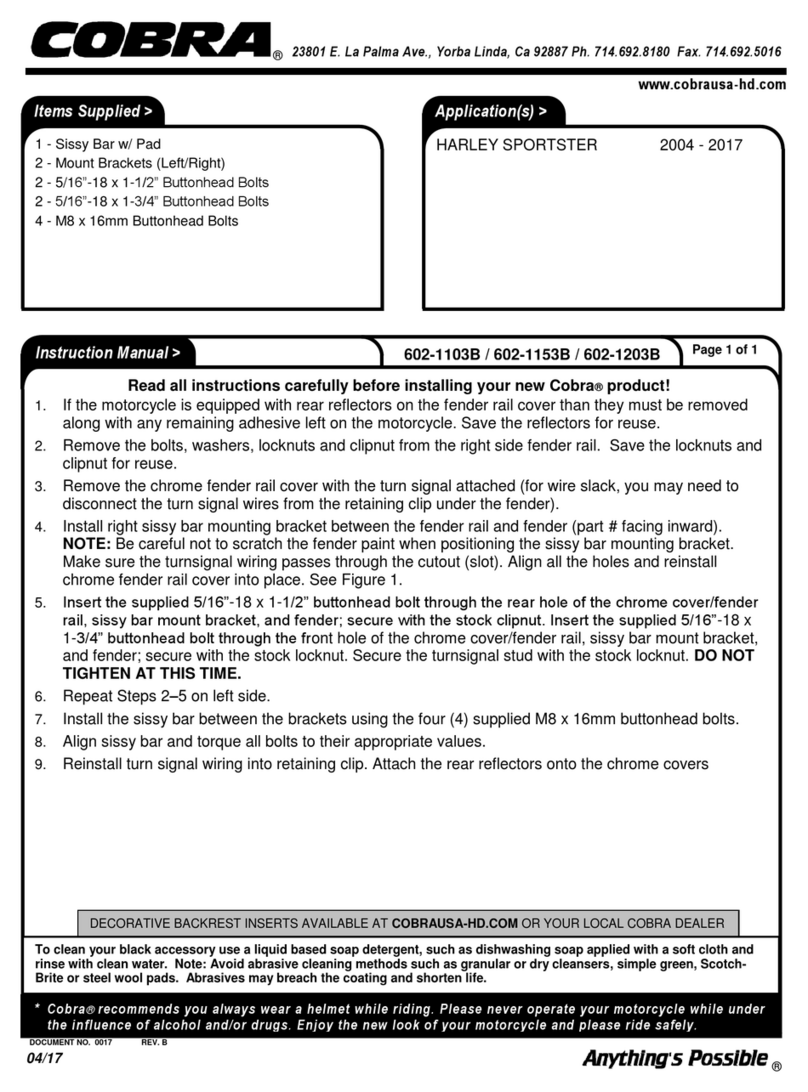 Cobra 602-1103B Manual de usuario