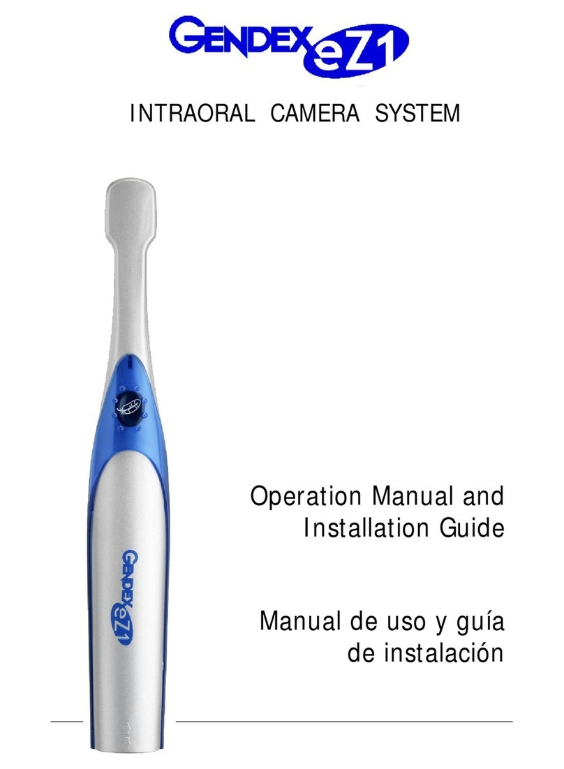 Gendex eZ1 Instrucciones de instalación y funcionamiento Gendex eZ1 Instrucciones de instalación y funcionamiento