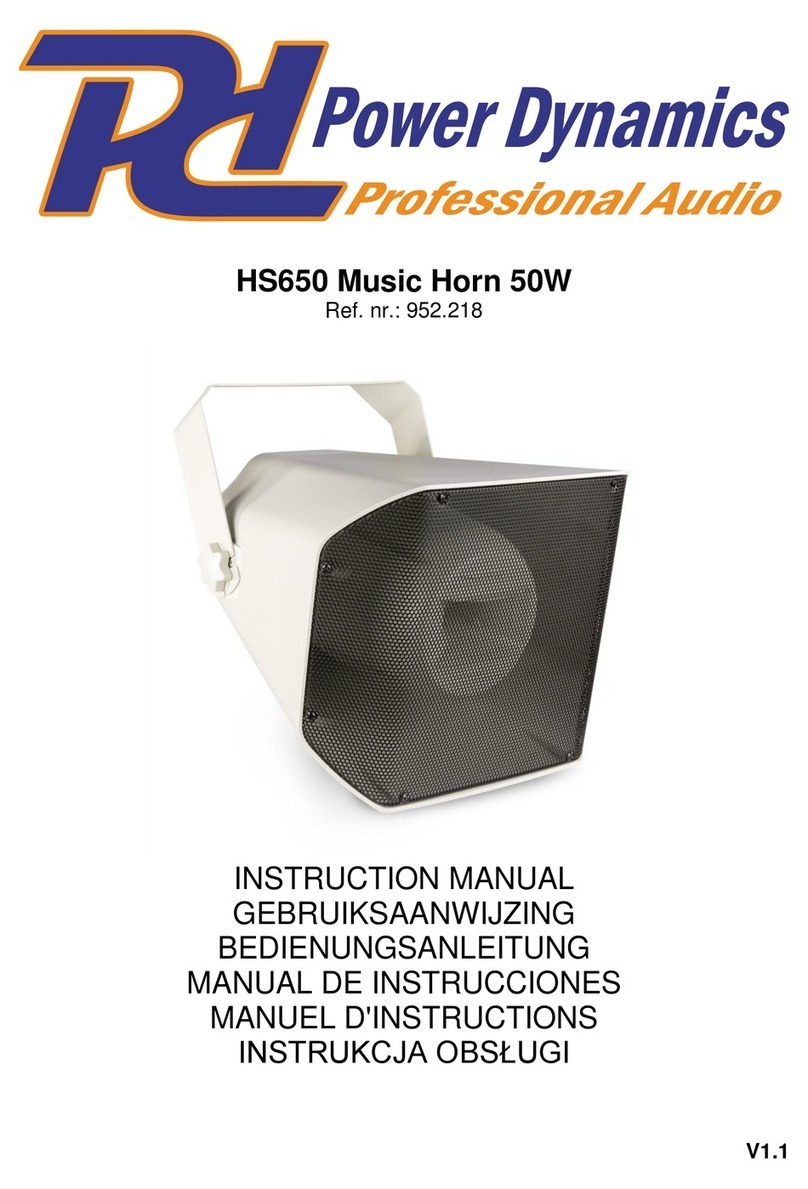 Power Dynamics HS650 Manual de usuario