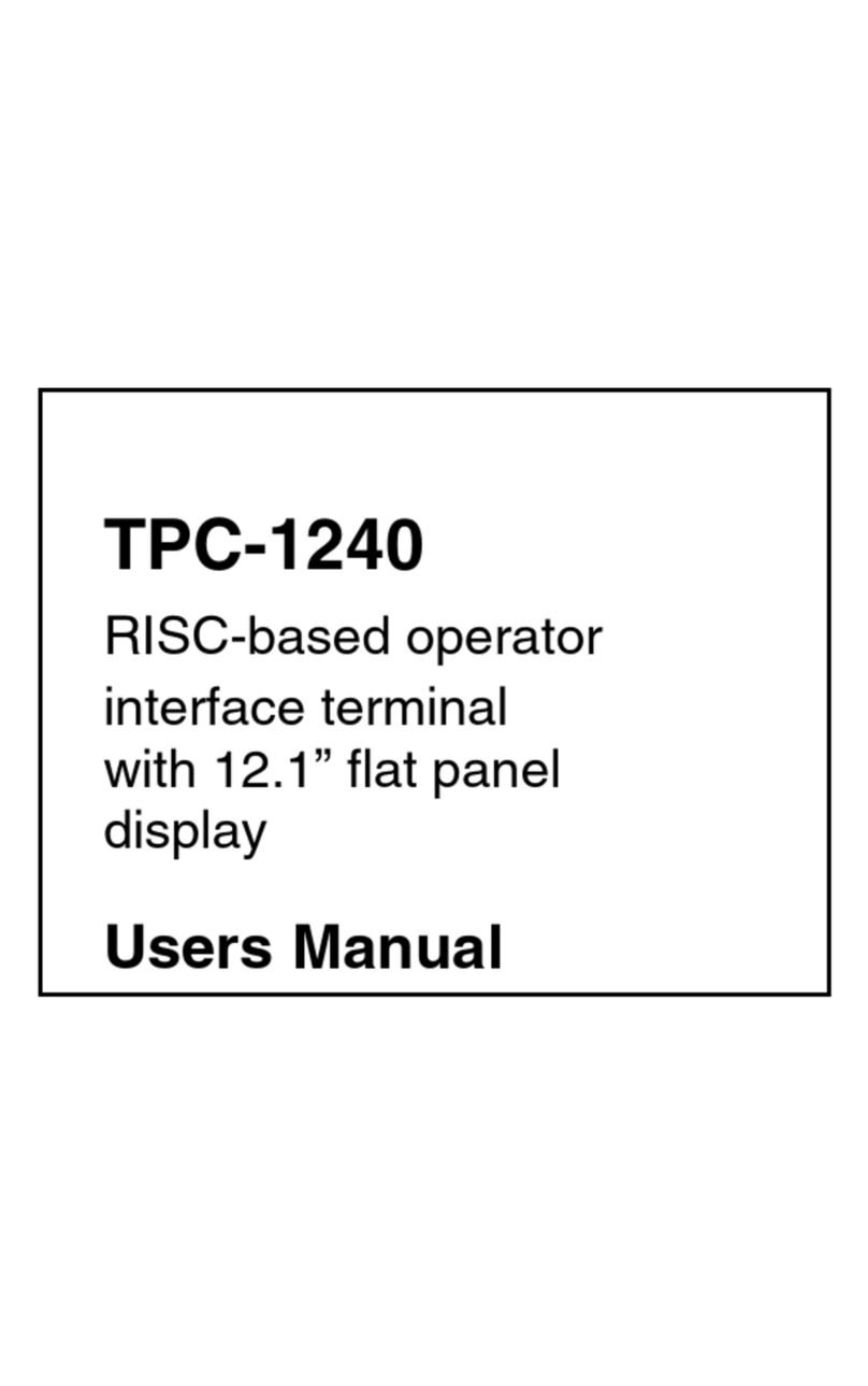 Advantech TPC-1240 Manual de usuario