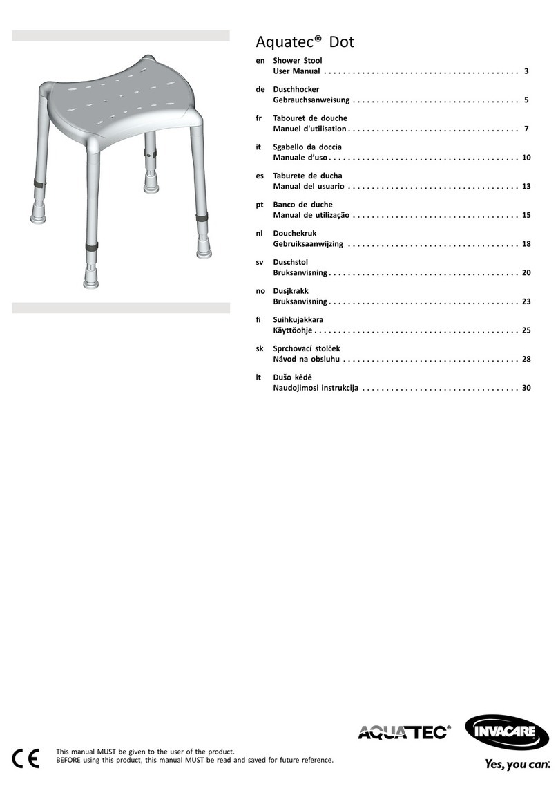 Invacare Aquatec Dot Manual de usuario
