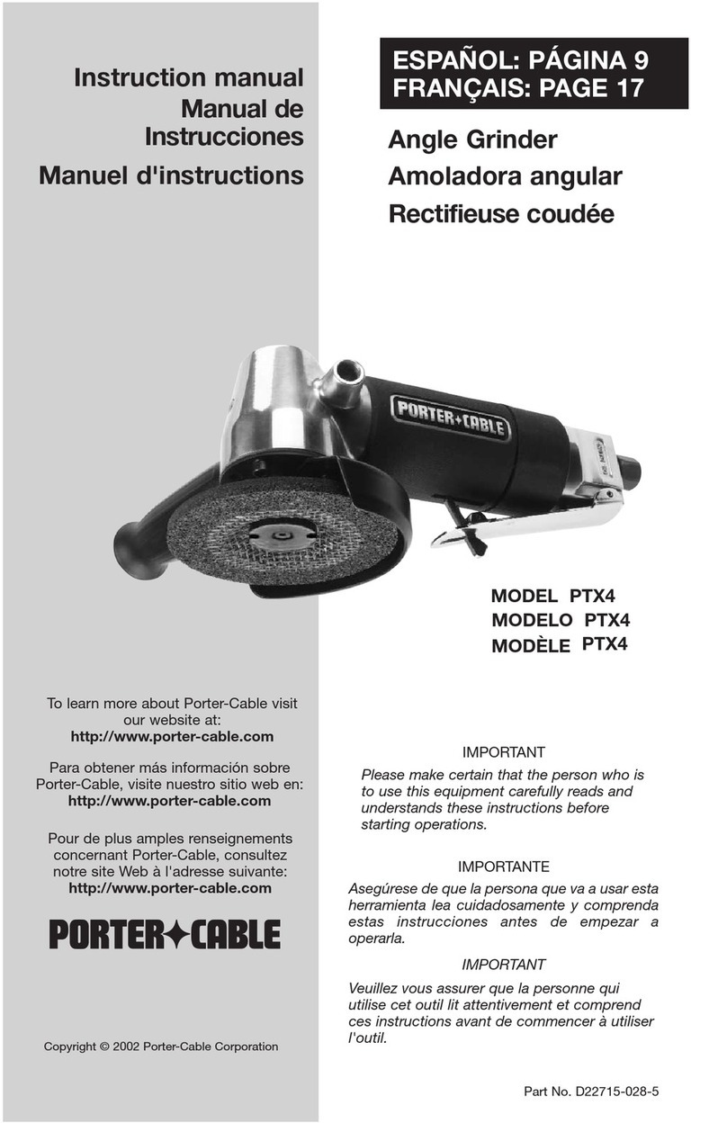 Porter-Cable PTX4 Manual de usuario