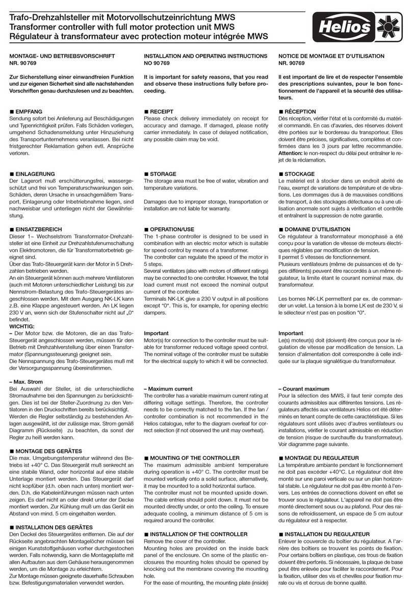 Helios MWS Manual de usuario