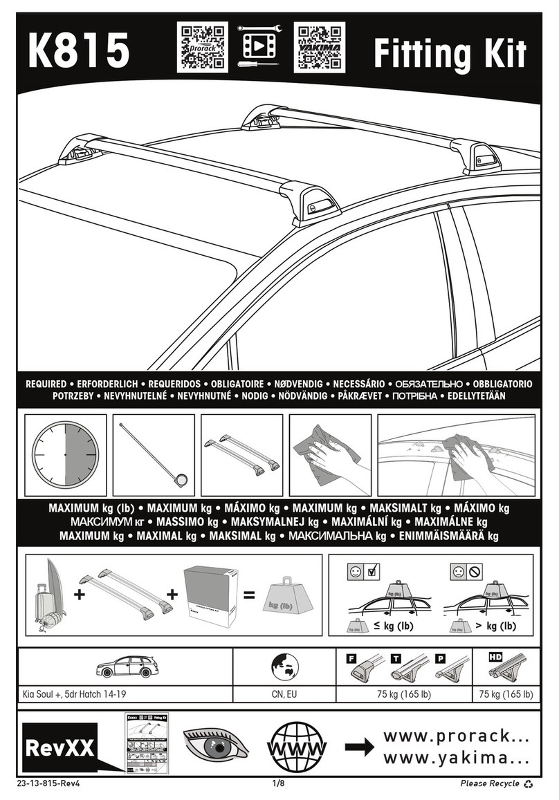 Prorack K815 Manual de usuario Prorack K815 Manual de usuario