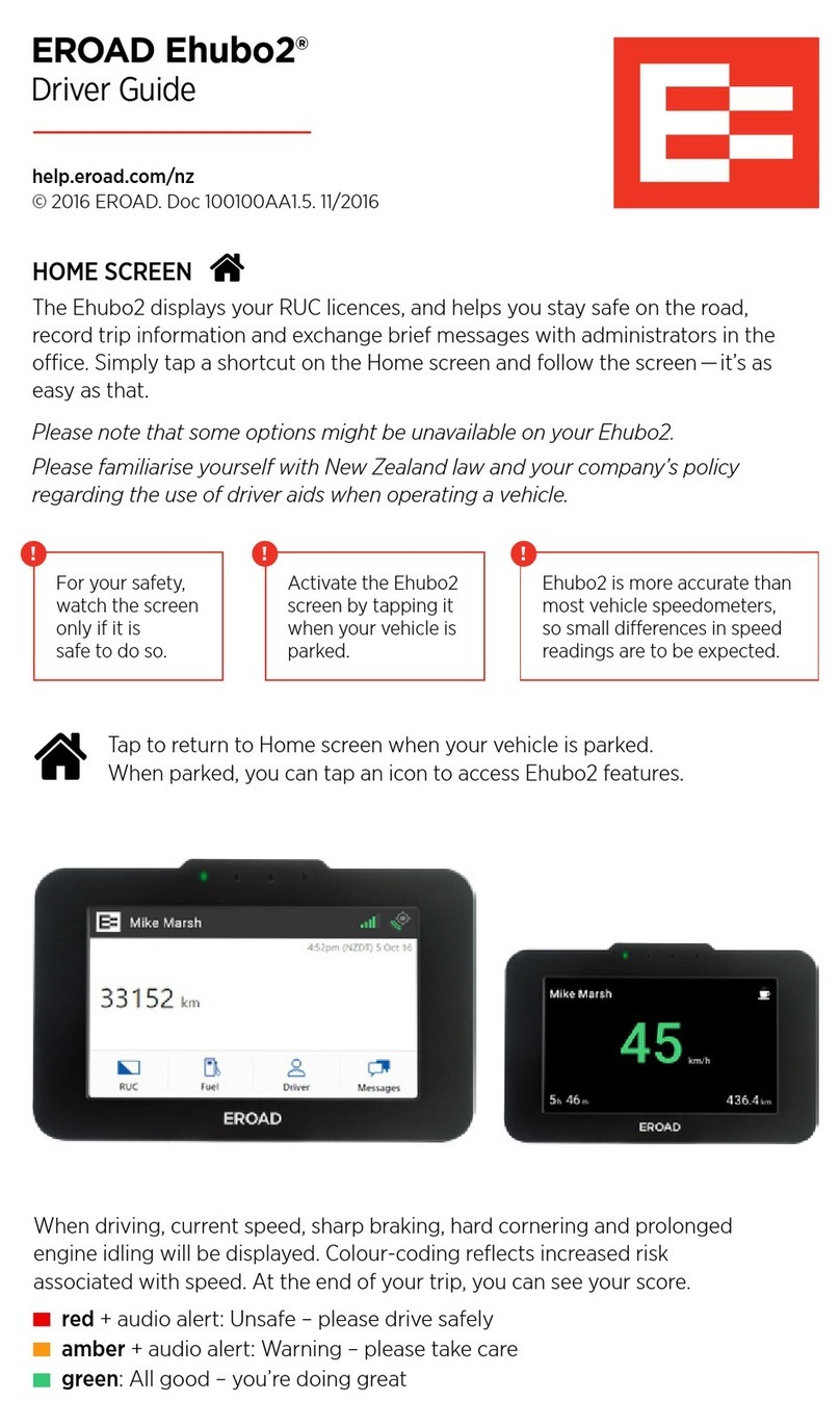 EROAD ehubo2 Manual de instalación y operación