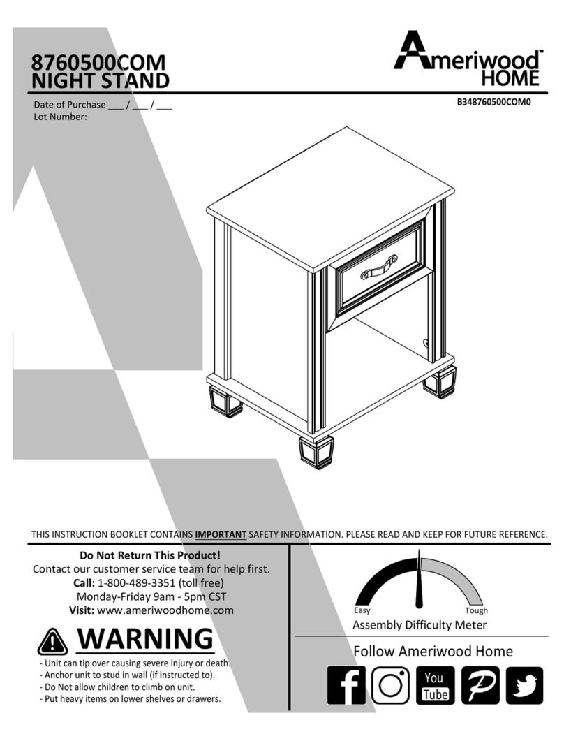 Ameriwood HOME 8760500COM Manual de usuario