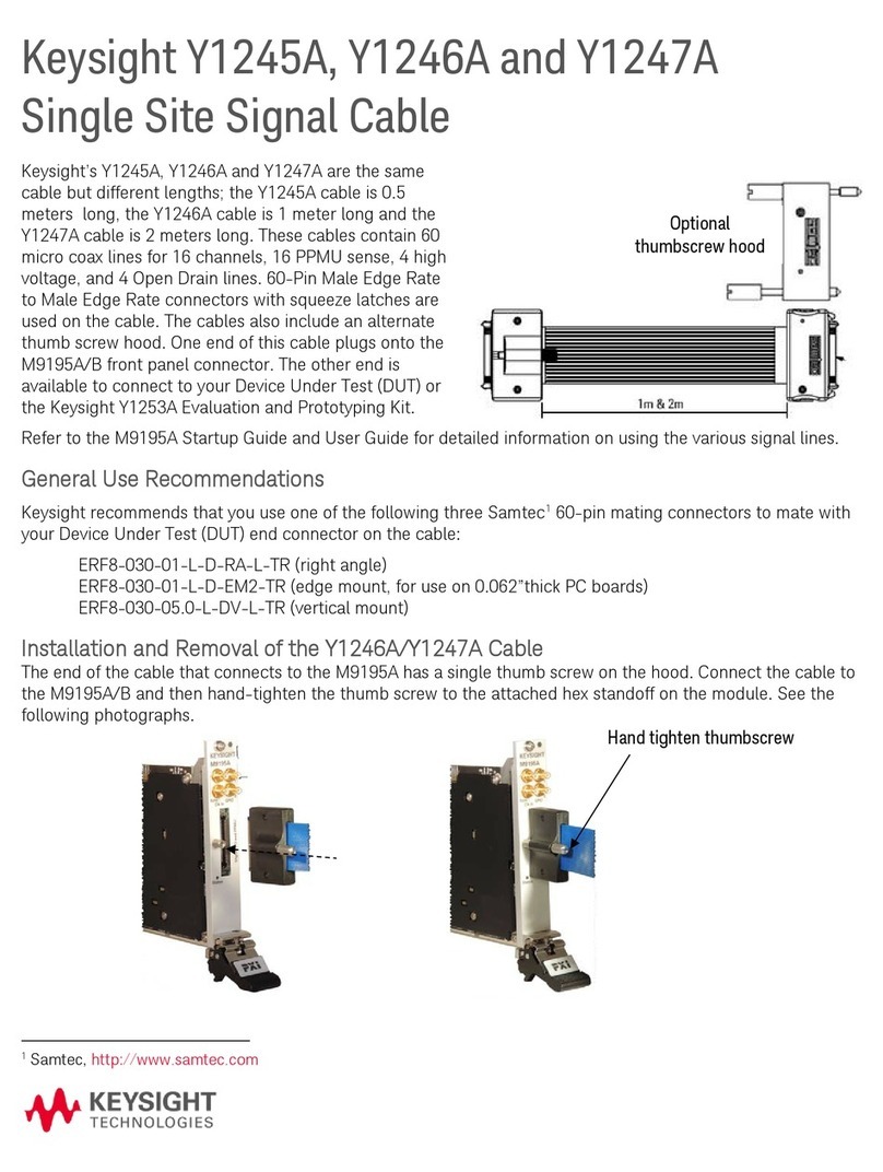 Keysight Technologies Y1245A Manual de usuario Keysight Technologies Y1245A Manual de usuario