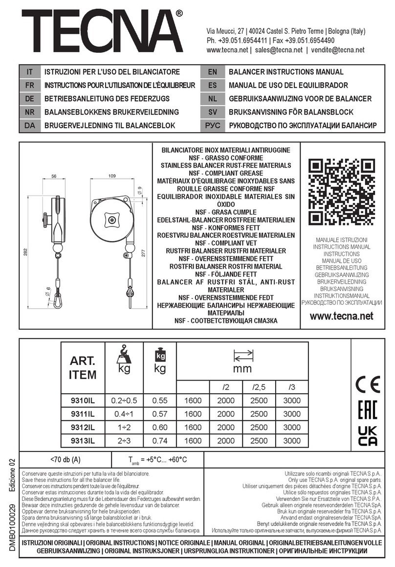 TECNA 9310IL Manual de usuario