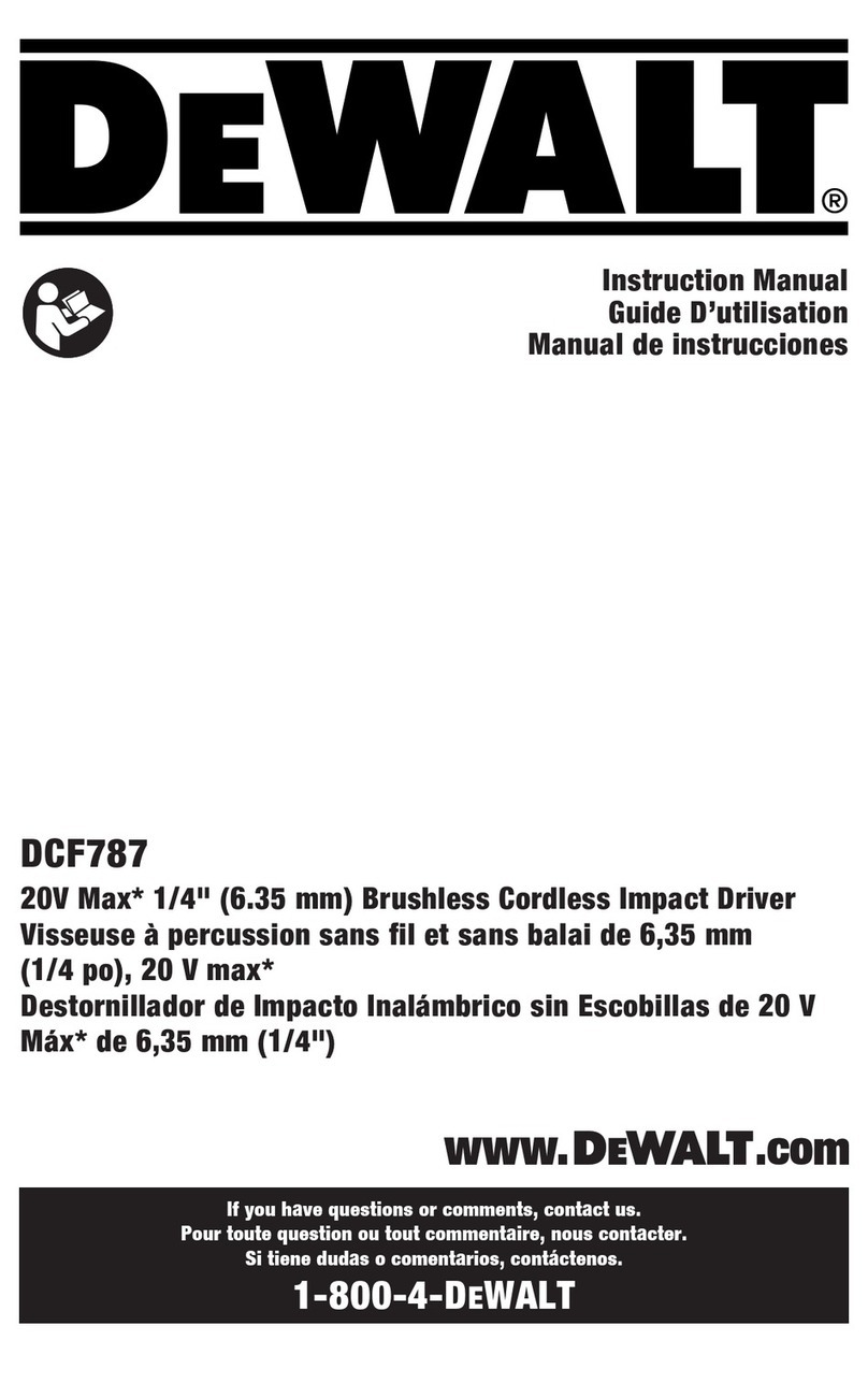 DeWalt DCF787B Manual de usuario