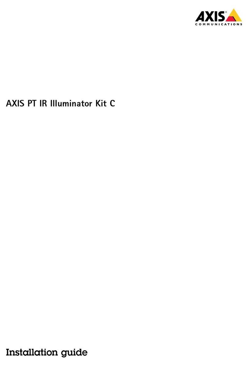 Axis PT IR Illuminator Kit C Manual de usuario