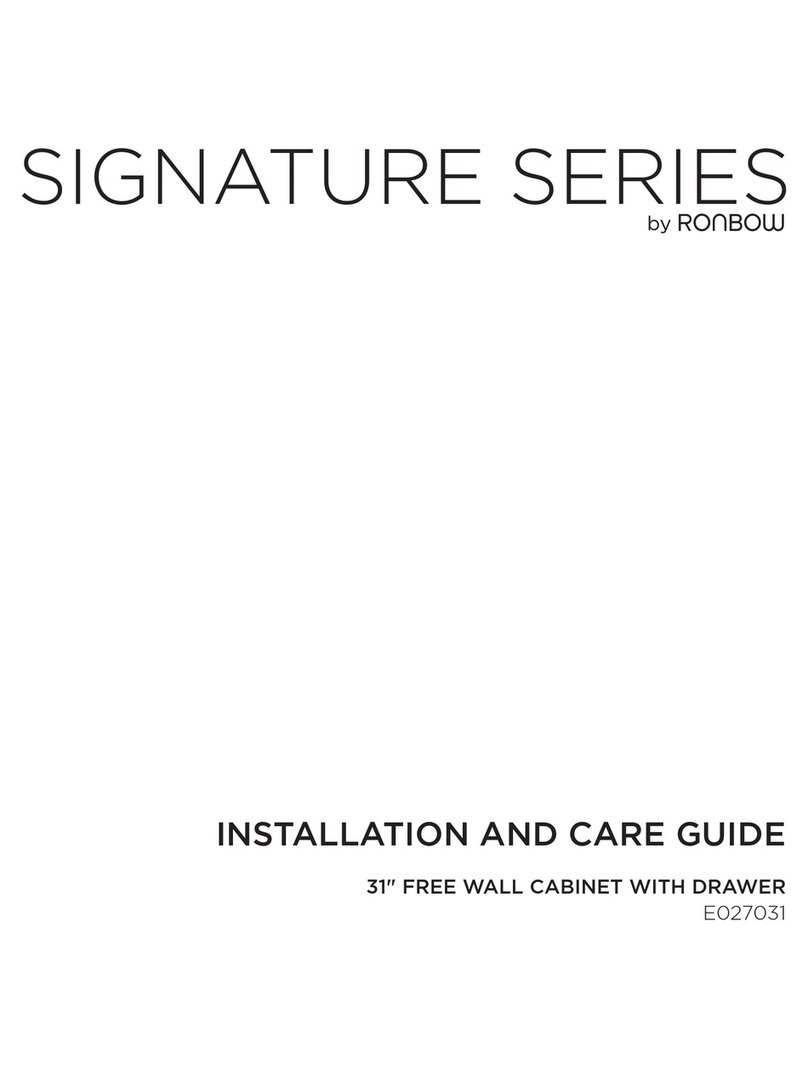 Ronbow Signature series Instrucciones de montaje Ronbow Signature series Instrucciones de montaje