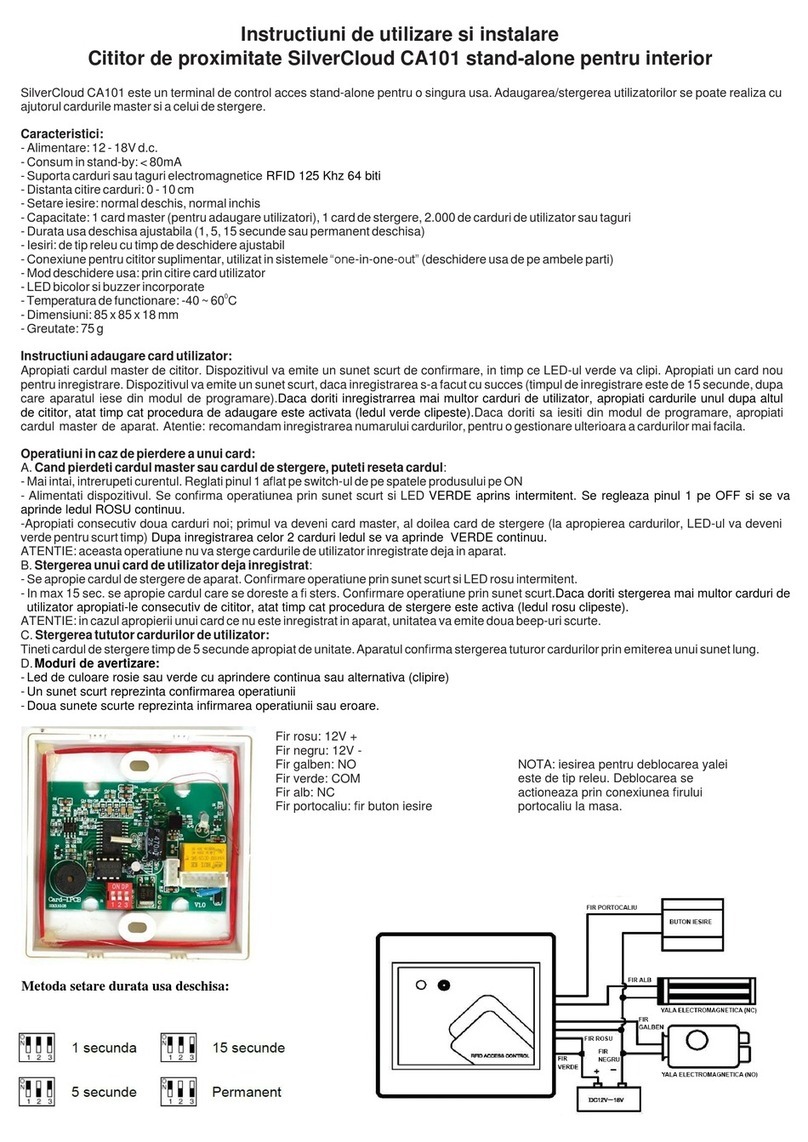 SilverCloud CA101 Manual de usuario SilverCloud CA101 Manual de usuario