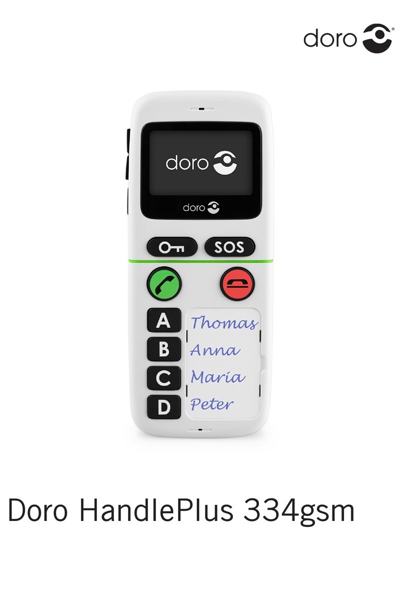 Doro HandlePlus 334gsm Manual de usuario
