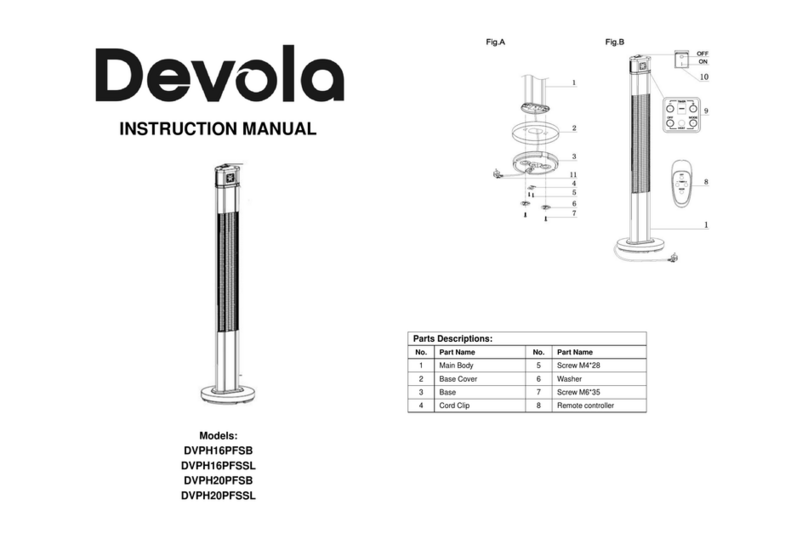 DEVOLA DVPH16PFSB Manual de usuario DEVOLA DVPH16PFSB Manual de usuario