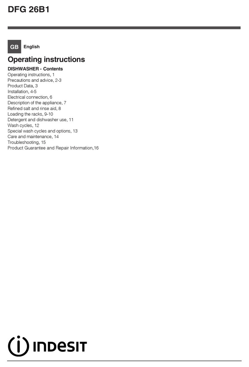 Indesit DFG 26B1 Manual de usuario