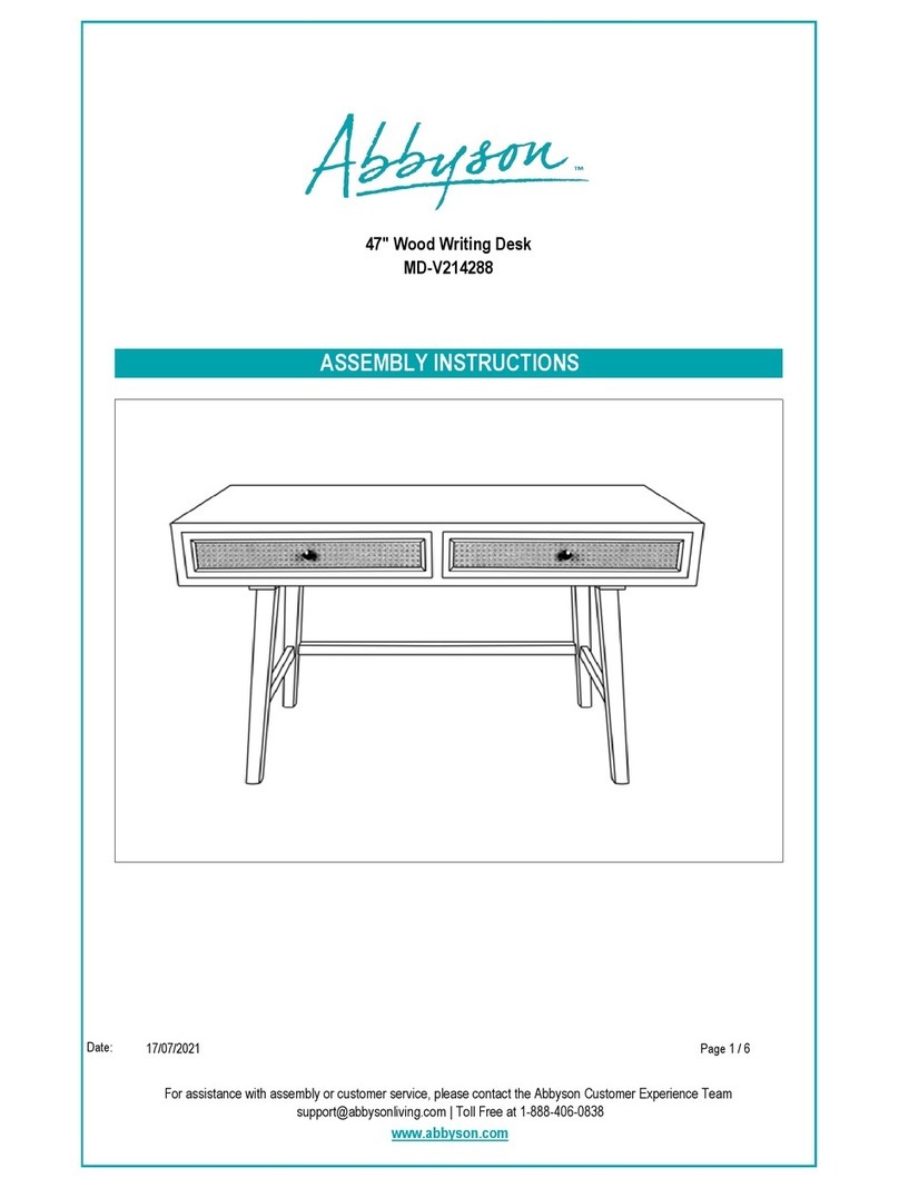 Abbyson MD-V214288 Manual de usuario