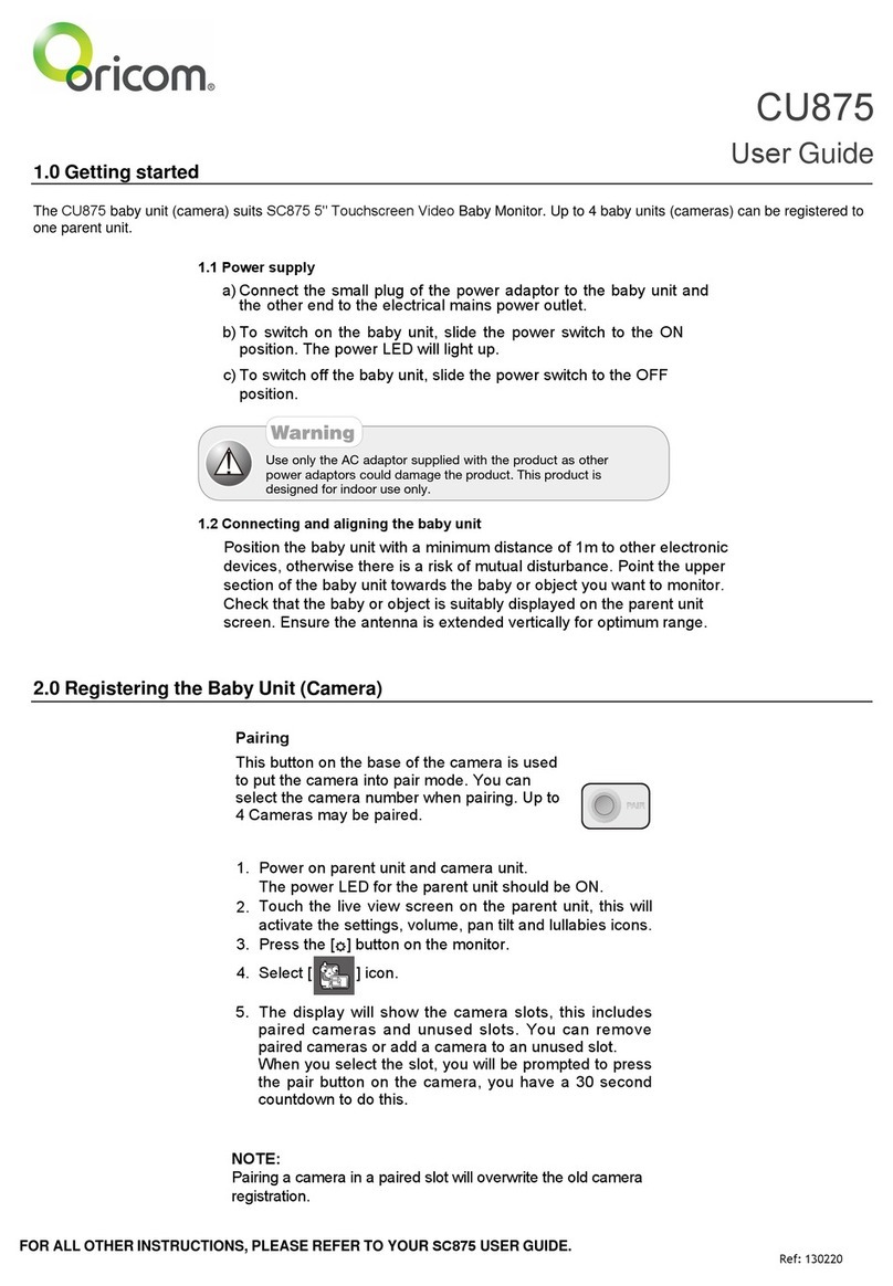 Oricom CU875 Manual de usuario
