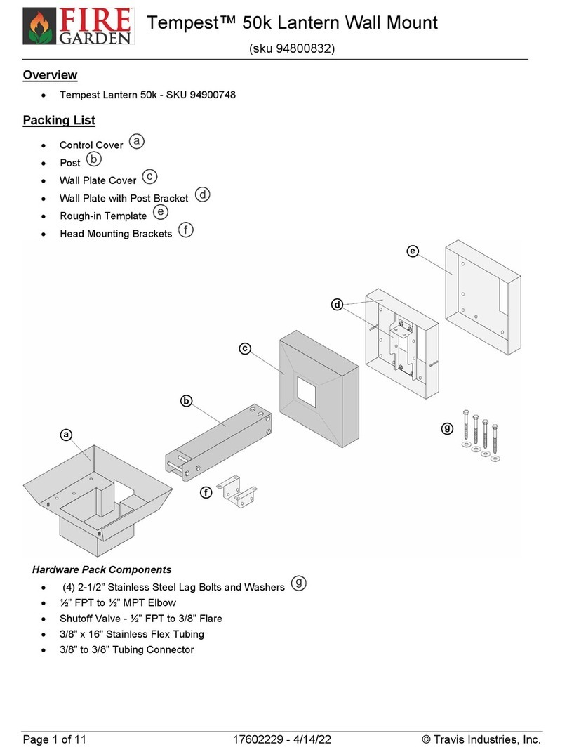 Travis Industries Tempest 94900748 Manual de usuario