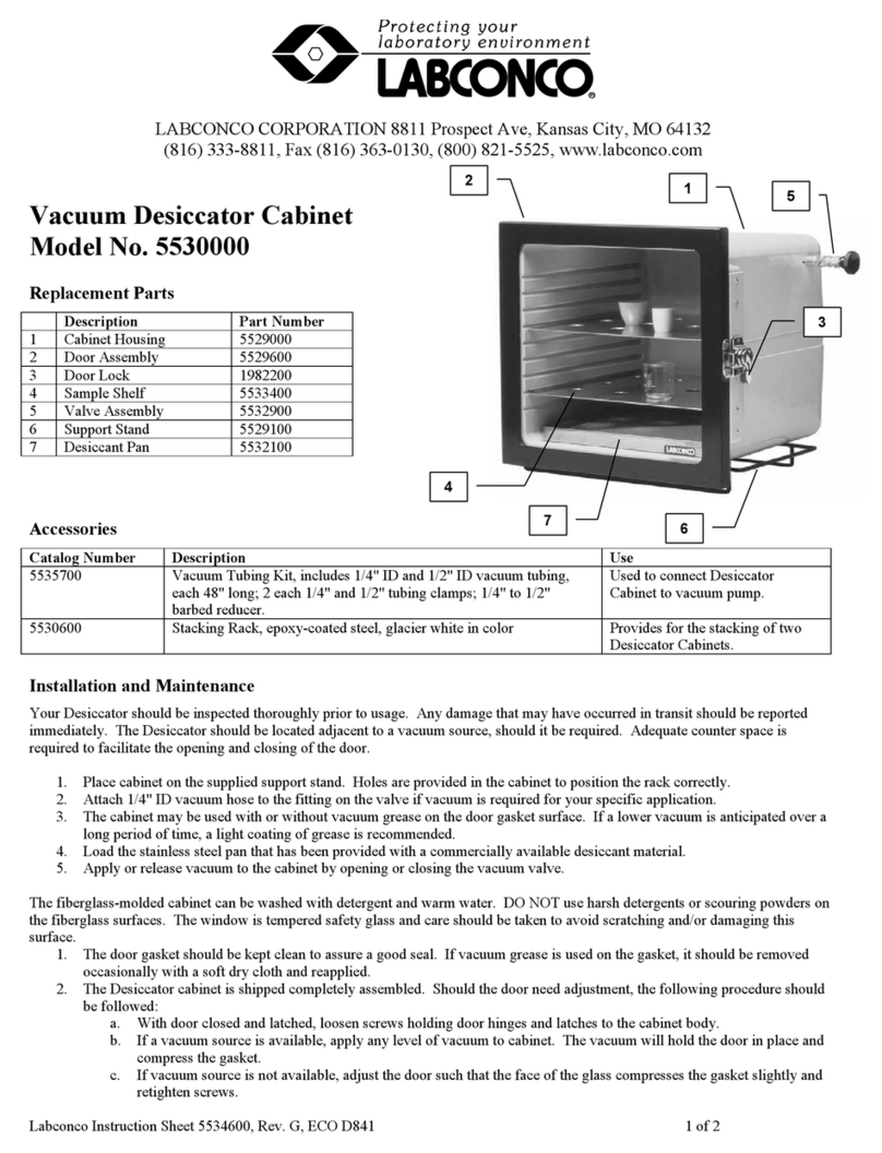 Labconco 5530000 Manual de usuario Labconco 5530000 Manual de usuario