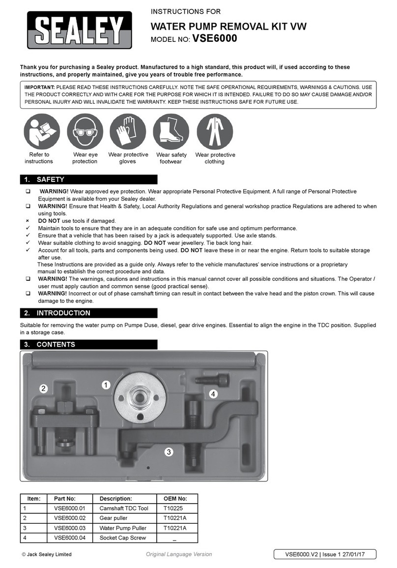 Sealey VSE6000 Manual de usuario