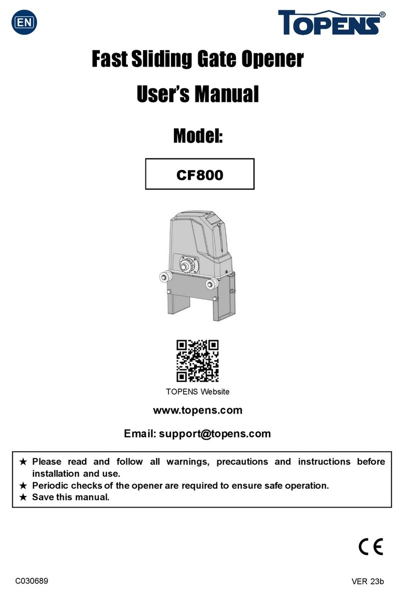 Topens CF800 Manual de usuario