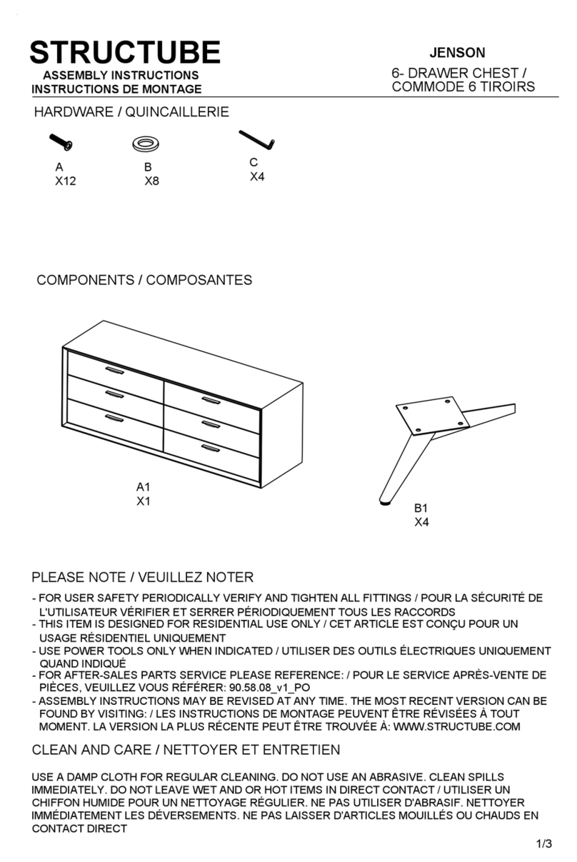 STRUCTUBE JENSON Manual de usuario