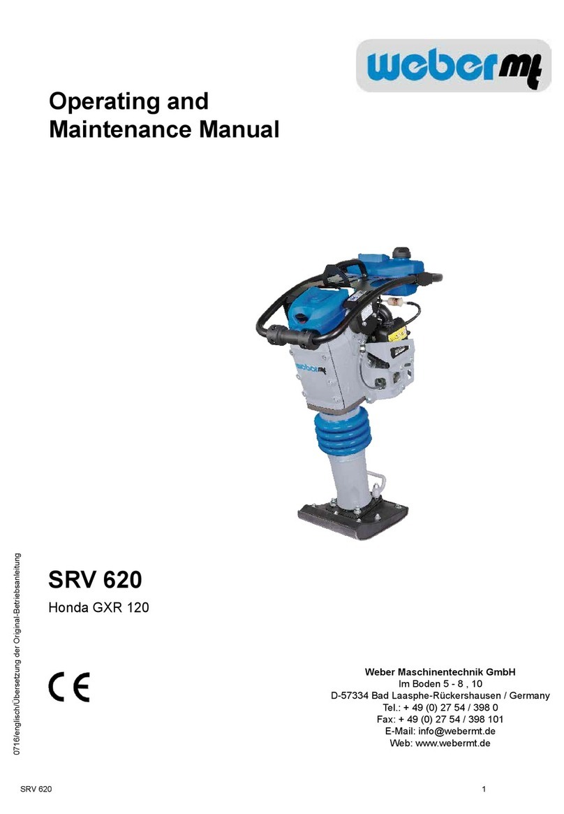 Weber mt SRV 620 Instrucciones de funcionamiento Weber mt SRV 620 Instrucciones de funcionamiento