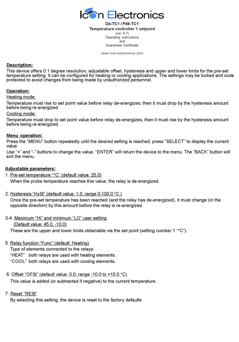 Icon Electronics D4-TC1 Manual de usuario
