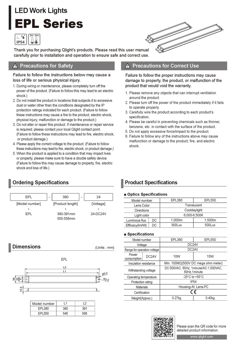 Qlightec EPL Series Manual de usuario