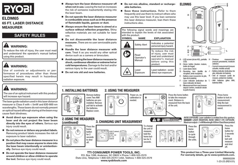 Ryobi ELDM65 Manual de usuario