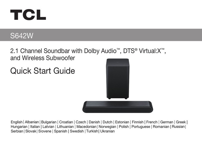 TCL S642W Manual de usuario