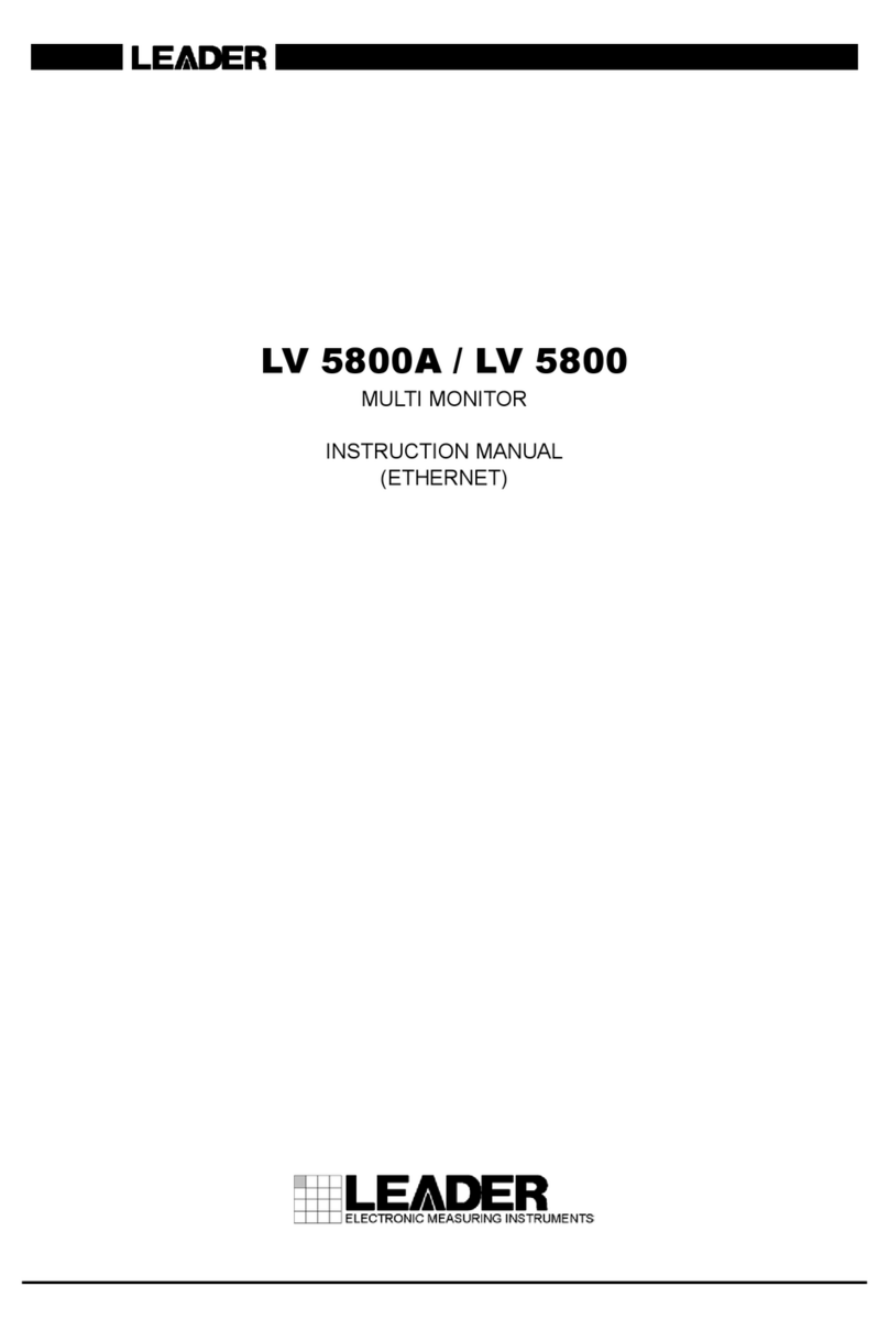 Leader LV 5800A Manual de usuario