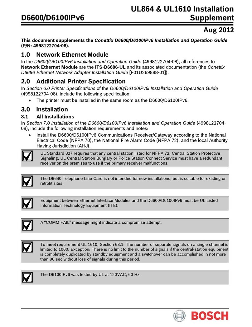 Bosch Conettix D6600 Manual del propietario