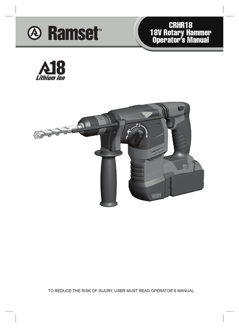 AEG Ramset A18 CRHR18 Manual de usuario