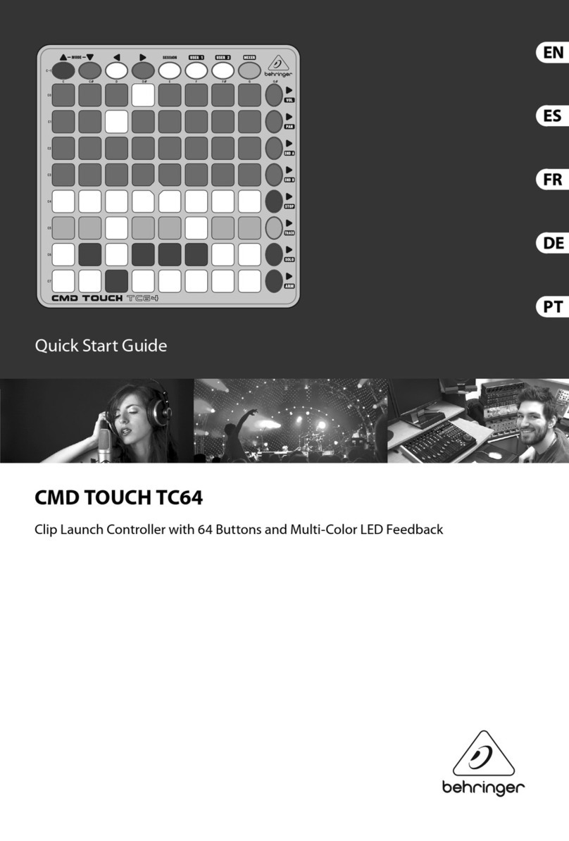 Behringer CMD TOUCH TC64 Manual de usuario