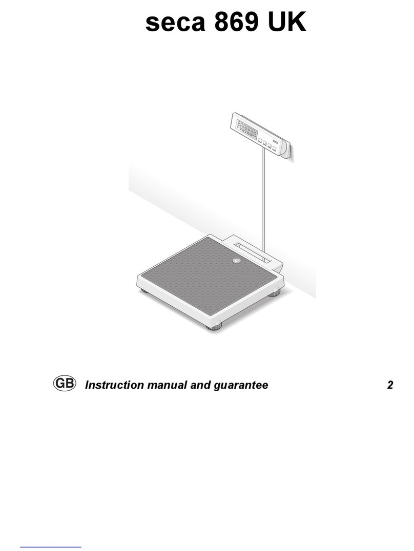 Seca 869 UK Manual de instrucciones