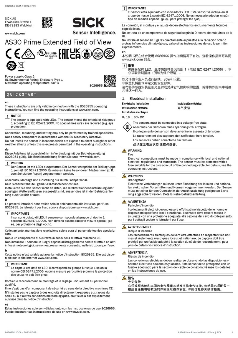 SICK AS30 Prime Edge Manual de usuario