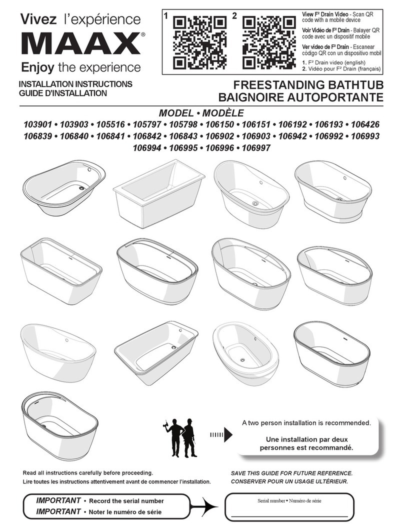 MAAX 106902 Manual de usuario