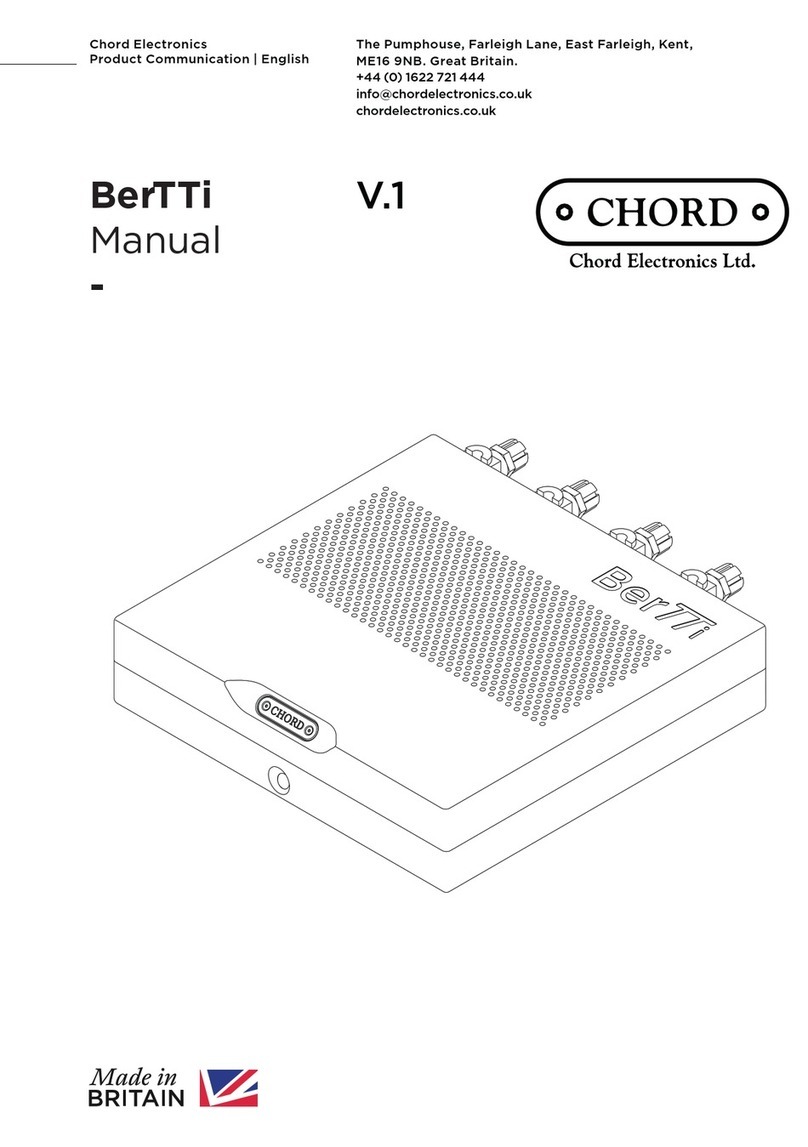 Chord BerTTi Manual de usuario