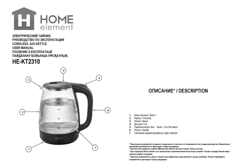 HOME ELEMENT HE-KT2310 Manual de usuario