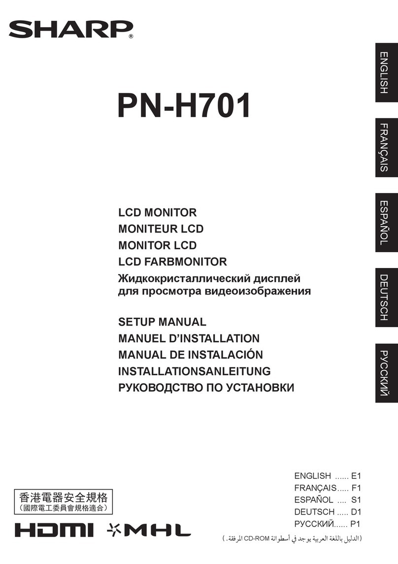 Sharp PN-H701 Guía del usuario