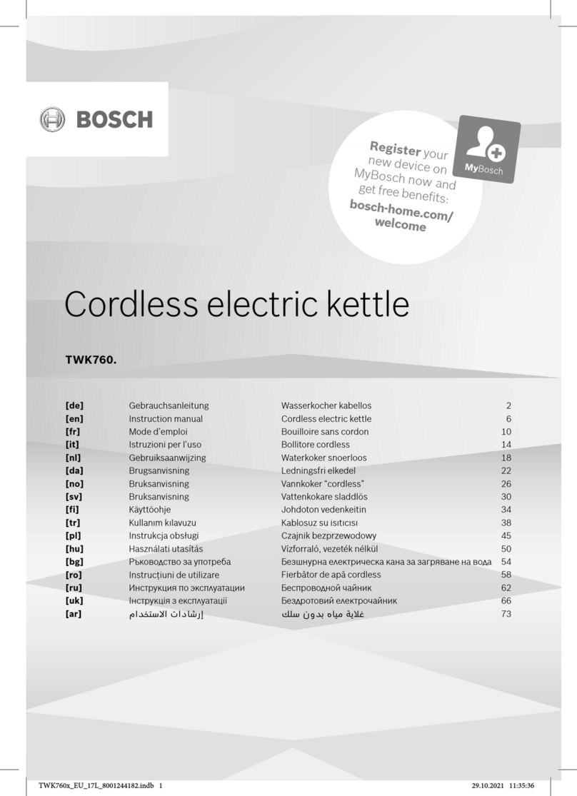Bosch TWK7601/02 Manual de usuario