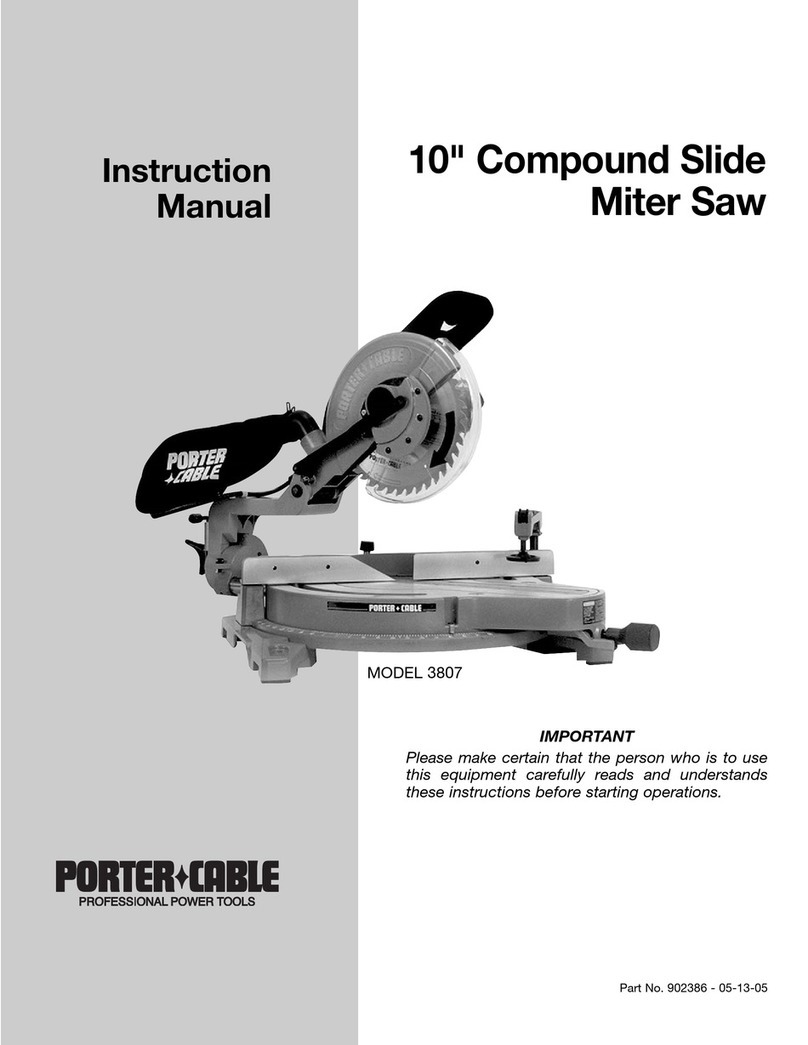 Porter-Cable 3807 Manual de usuario