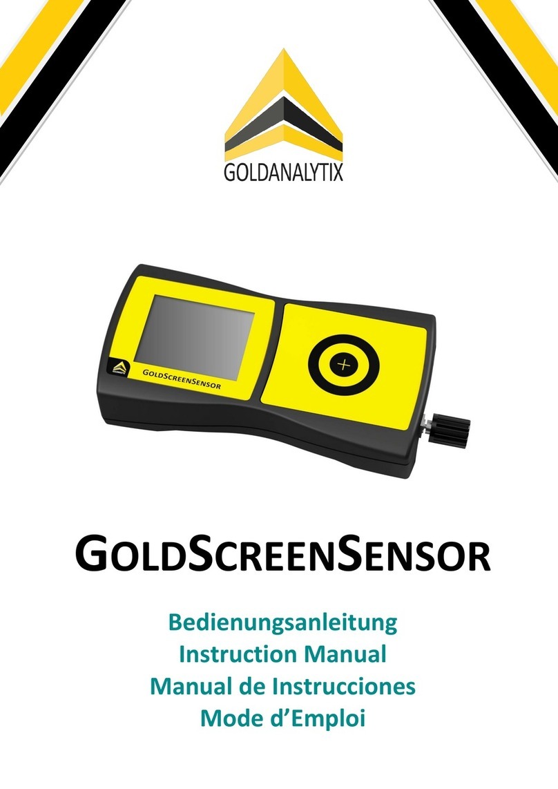 Goldanalytix GOLDSCREENSENSOR Manual de usuario